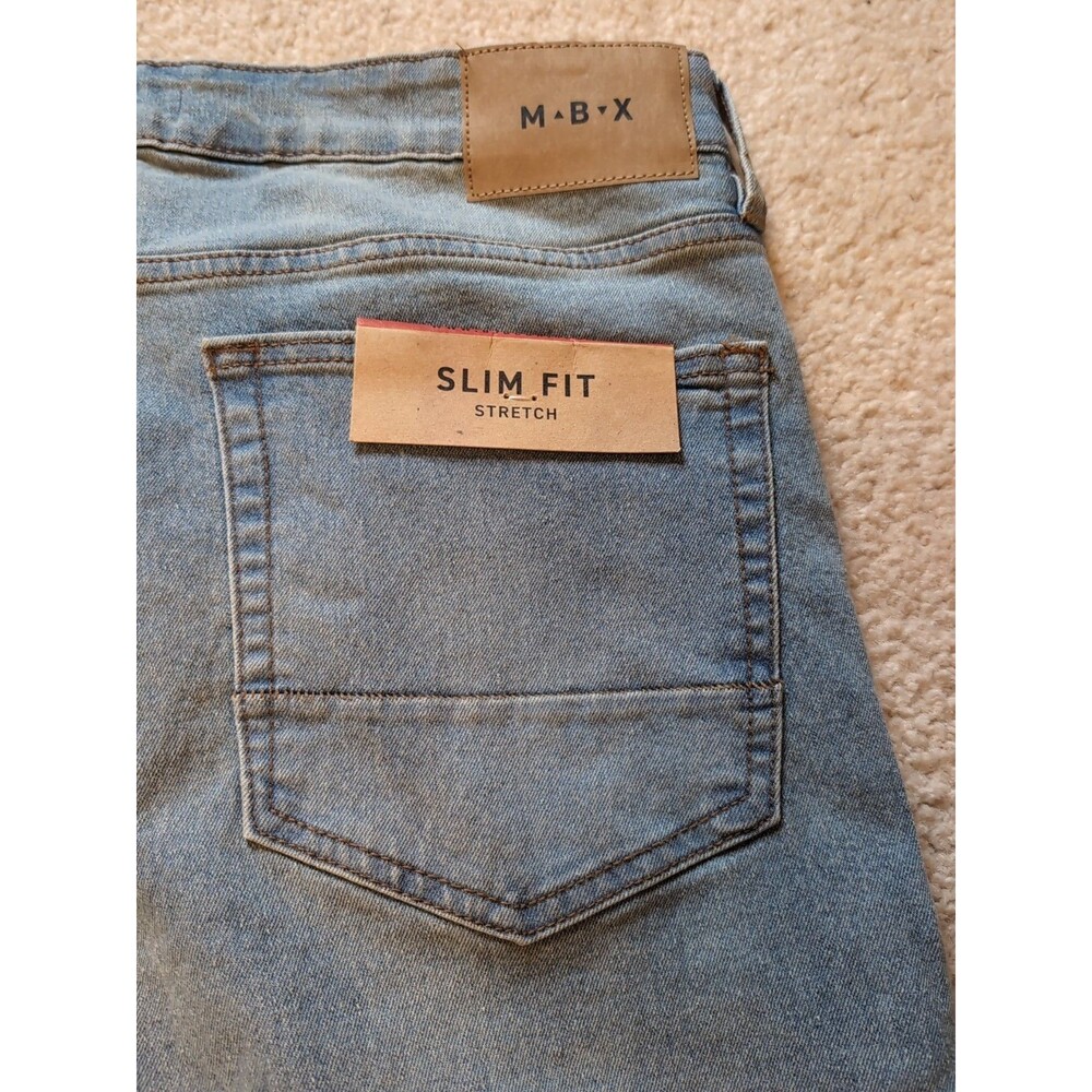 MBX LOS ANGELES jeans STRETCH SLIM FIT Mens SIZE 36X32 denim NEW